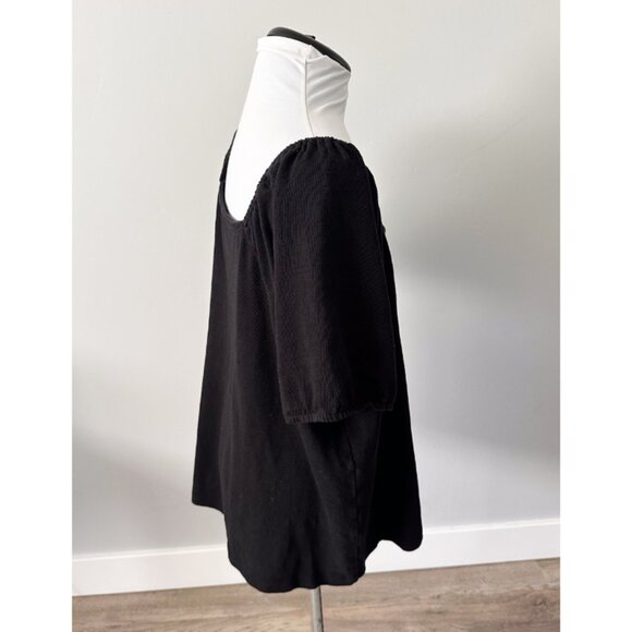 Lane Bryant Square-Neck Button-Front Puff Sleeve Top - Picture 5 of 10